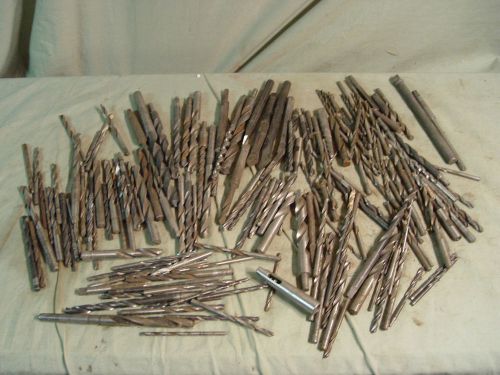 Estate Large Lot Of 100+ Machinist HS  Drill Bits Tools Etc Almost 9lbs