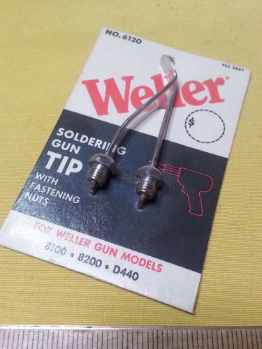 Weller soldering gun tip w/ fastening nuts 6120 for gun models 8100 8200 d440 for sale