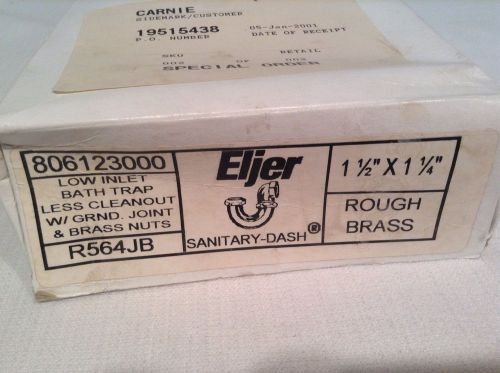 Contractor Eljer Sanitary Dash Rough Brass Sink Trap  1 1/2&#034; X 1 1/4&#034; R564JB