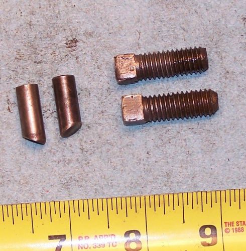 2 PINS &amp; BOLTS FOR 10&#034; ATLAS CRAFTSMAN LATHE FOR SWIVEL &amp; MILLING ATTACHMENT