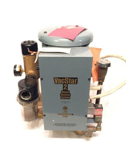 Air techniques vacstar 2 single head wet ring 1 hp dental vacuum pump very clean for sale