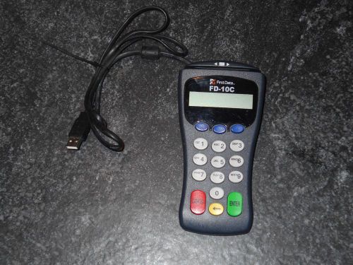 Firstdata fd-10c pos credit debit card reader 8002-600-uhb-001-1 for sale