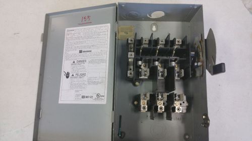 Cutler Hammer Cat# DG322NGB Series B Type 1 ,60 Amp Safety Disconnect Switch