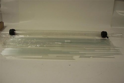 Lot of 42 Glass Capillary Lab Tubes &amp; 1 Condenser