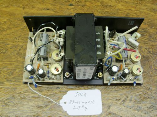 SOLA 15VDC 1.6A Power Supply 83-15-2216 Lot 4