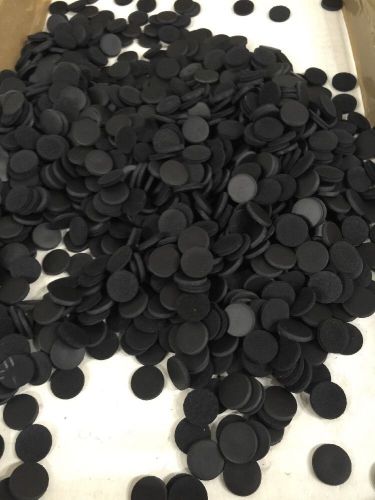 Leather discs 1/8 thick 13/16 round black for sale
