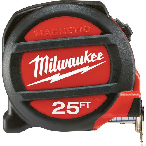 Milwaukee 48-22-5125 heavy duty 25 ft magnetic tape measure for sale
