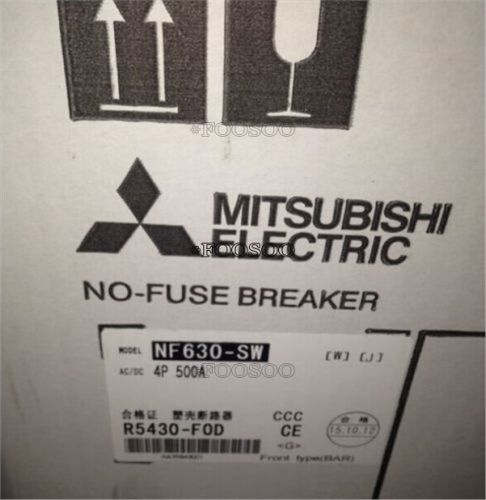 1pcs new mitsubishi moulded case circuit breaker nf630-sw 500a/4p for sale