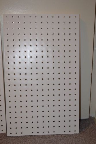2 Molded Plastic Peg Board Panels, 13.5&#034; x 22&#034; H (WHITE)
