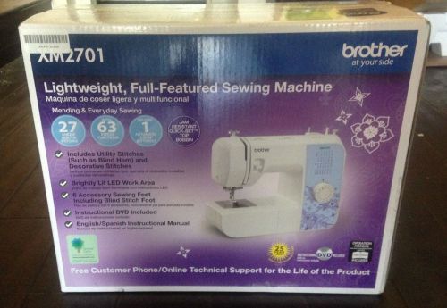 Brother xm2701 lightweight, full-featured sewing machine with 27 stitches new for sale