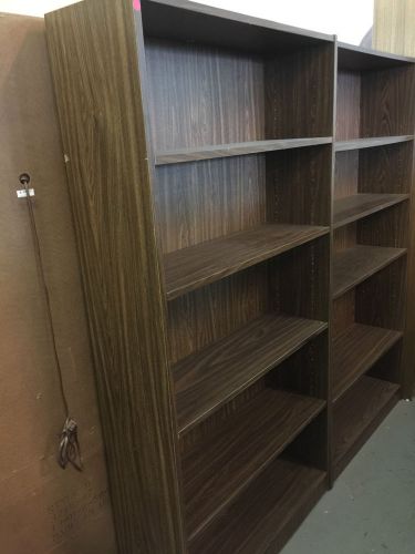 BOOKCASE in WALNUT COLOR LAMINATE 6FT HIGH