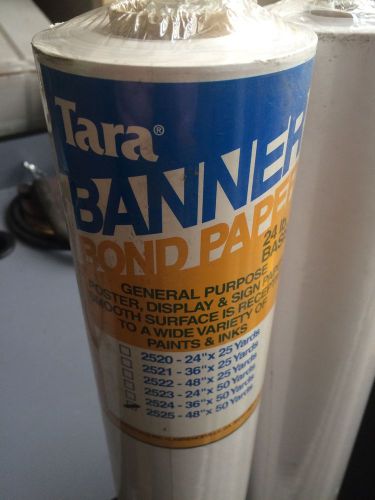 Commercial Printing Fredrix Tara Banner Bond Paper 48&#034;x50yd 24lb Basis New