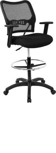 Air grid mesh drafting chair by office star (model 13-37n20d) for sale