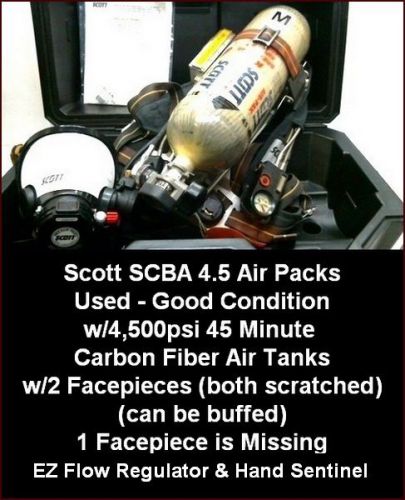 Scba scott air-pak -- 3ea. -- for one price for sale