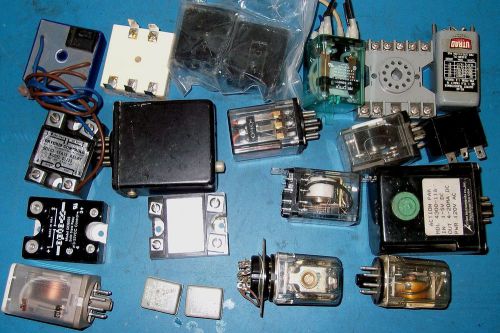 21PC LOT ASSORTED RELAYS
