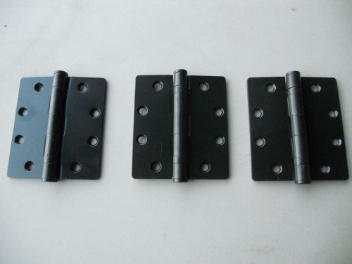 3 each hager h054 78p rev 1 nrp bronze butt hinges 4&#034; x 4-1/2&#034; storefront for sale