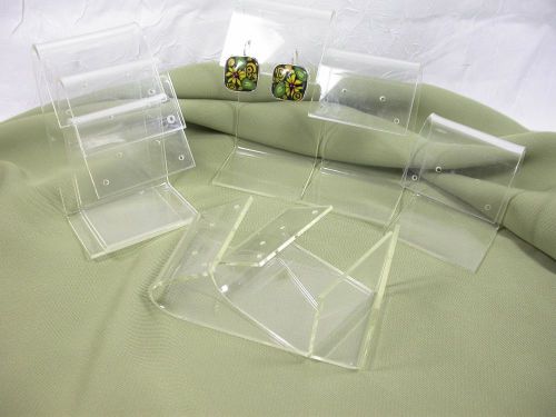 Clear plastic earring holders for jewelry display