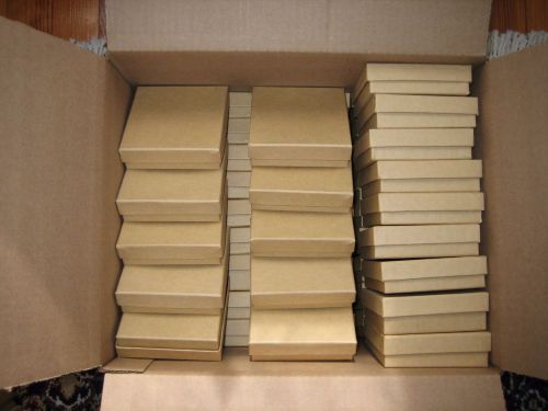 Kraft Brown Jewelry Boxes 3 1/2 x 3 1/2 x 1 inches (50)