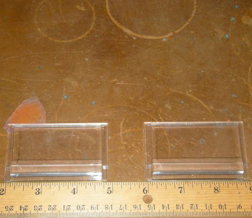 LOT OF 2 VENDING MACHINE CLEAR PUSH SELECTION BUTTONS 3&#034;L x 1-3/4&#034;W x 1/8&#034;D NEW