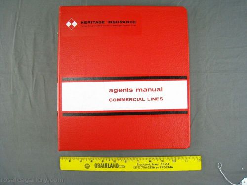 Heritage Insurance Agents Manual 7-Ring Binder #2