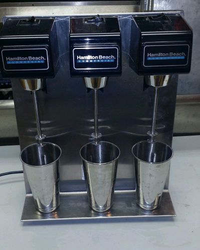 Hamilton beach commercial model 950 3 bay drink mixer milkshake malt blender for sale
