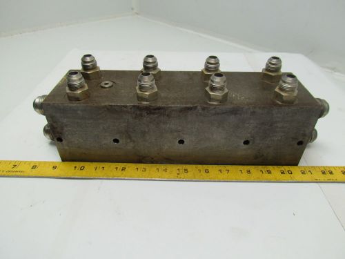 D03 4 station hydraulic parallel valve manifold 8 ports -8 2 ports -20 for sale