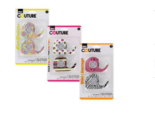 Inc. Couture Decorative Tape, 2-Roll Packs X 3
