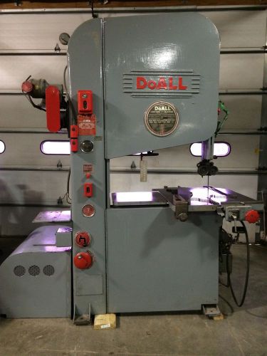 Doall 36-w vertical bandsaw 36&#034;x20&#034; zephyr variable speed 15000fpm friction saw for sale