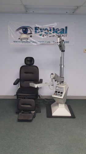 Topcon fully electric flat recline chair topcon csiii stand w/ rechargable wells for sale