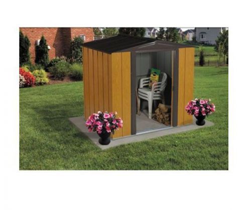 Arrow sheds: small outdoor metal storage diy shed kit woodlake 6&#039; x 5&#039; - wl65 for sale