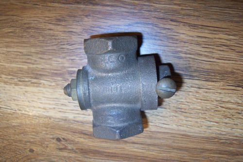 NEW ONE INCH  BRASS GAS COCK - SHUT-OFF VALVE - NATURAL GAS OR PROPANE