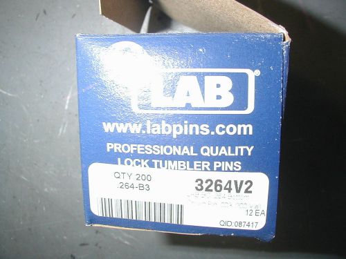 12 containers LAB pins for rekeying locks .264 .003 bottom pins