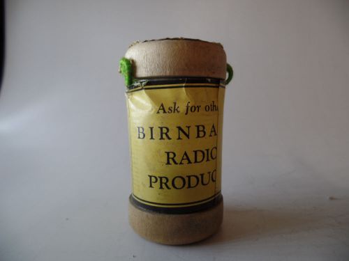 New Old Stock Birnbach Radio Double Silk Covered Magnetic Wire 14 Gauge 1/4lb