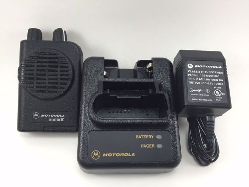 VHF Motorola Minitor 4 IV Pager Fire Ems w/Charger