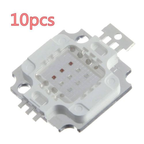 10pcs 10W high power RGB colors change led SMD chip bead bulb light for DIY PCB