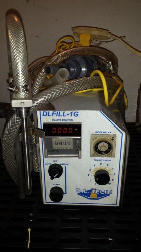 Dl-tech single nozzle gear pump liquid filler ~ table top stainless steel const. for sale