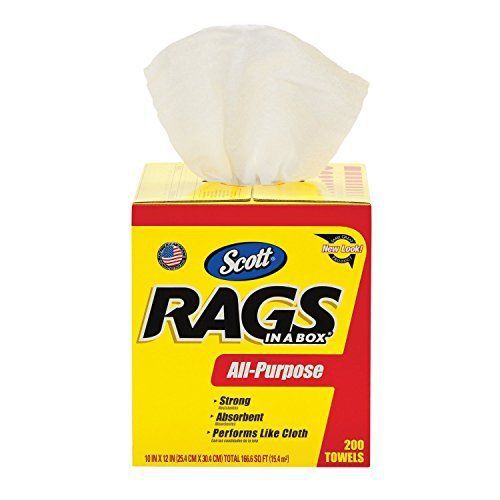 Scott Paper 75260 10-by-13-Inch Rags-in-a-Box, New