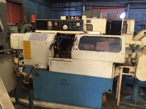 Miyano BNC-34 Cnc Lathe With Bar Feed Loads Of Collets And Tooling