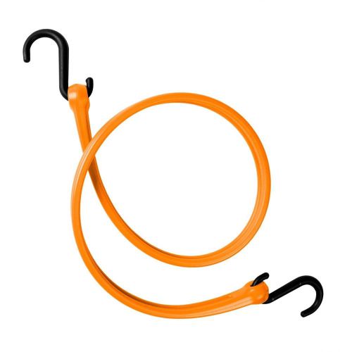 The Perfect Bungee 31-Inch Easy Stretch Strap with Nylon S-Hooks, Orange