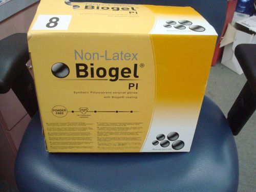 BIOGEL PL NON-LATEX GLOVES~BOX OF 50~SIZE 8