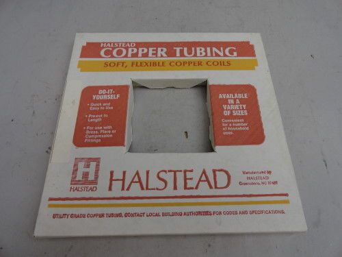 NEW Halstead 1/4&#034; o.d. X 20&#039; utility grade copper tubing coil