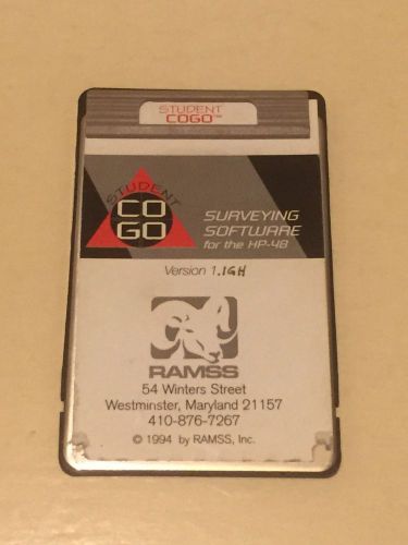 RAMSS COGO Surveying Card for HP 48GX Calculator