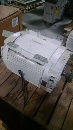 General Electric AC Motor, 100 HP, 460 Volts, Phase 3, 125 Amps-Pri