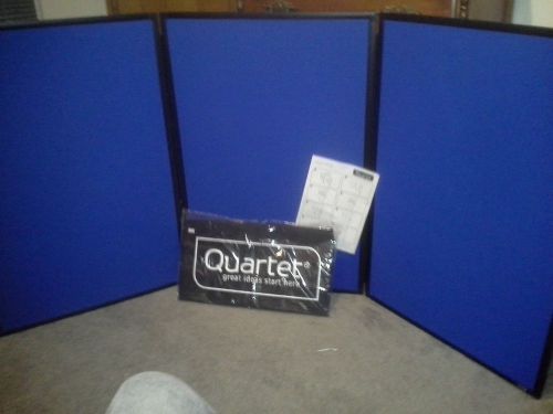 Quartet Show-It! 3-Panel Display, 6x3 Feet, Blue/Gray (SB93513Q)