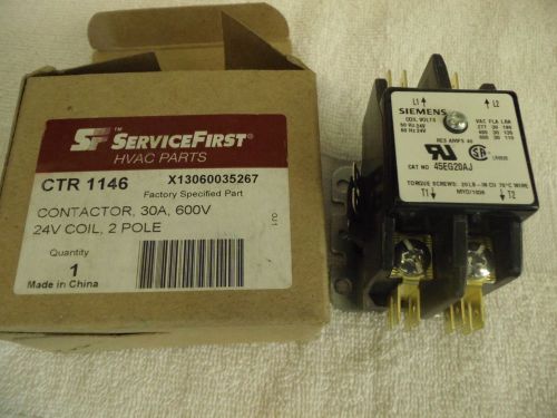 Service First Contactor 2P, 30A, 24VAC, CTR 1146