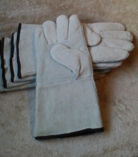 COWHIDE WELDING GLOVES 3 pairs   (  XL ) LEATHER WORK GLOVES  (NEW)