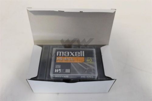 Brand New Lot Of 10 Maxell HS-4/CL Cleaning Tapes - Up to 40 Cleanings - 186990