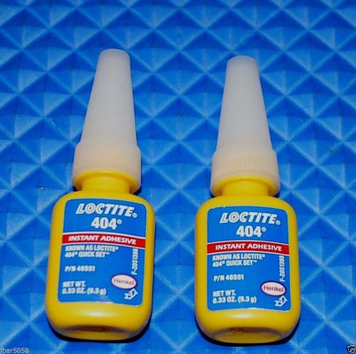 Loctite .33 oz 404 instant adhesive quick set of (2) bottles for sale