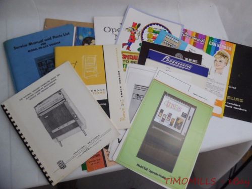 1960s Coin Op Vending Machine Catalog Brochure Manual Lot Rowe Rock-Ola Seeburg