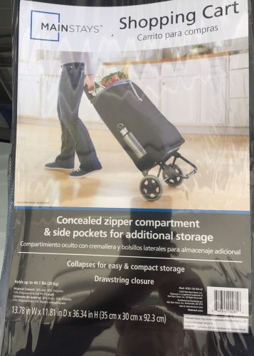 Folding Shopping Trolley Cart Bag Wheeled Rolling Utility Luggage Grocery